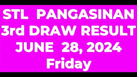 stl pangasinan result today 3rd draw time|STL PANGASINAN RESULT TODAY 3RD DRAW 8:45PM .